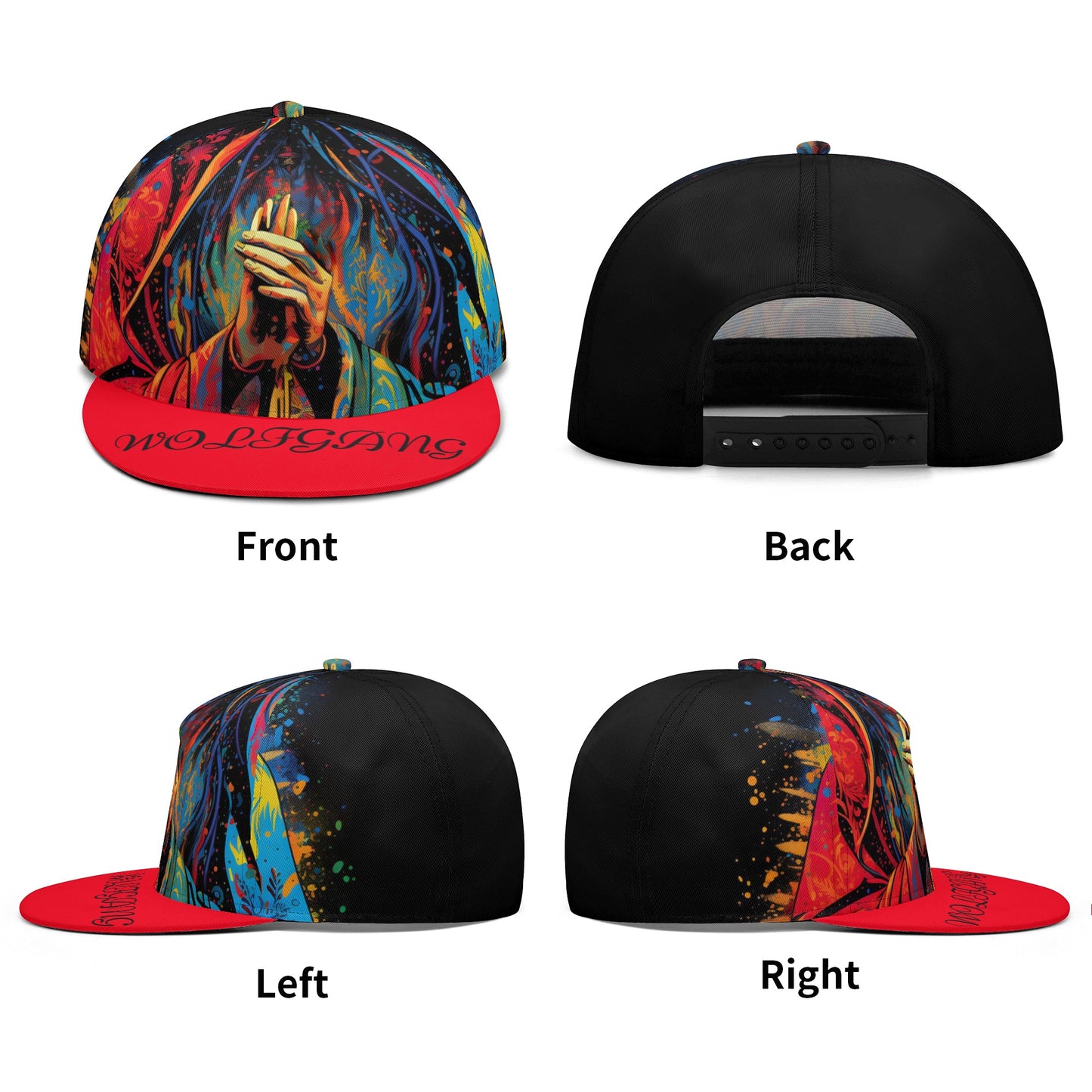 All Over Printing Hip-hop Caps