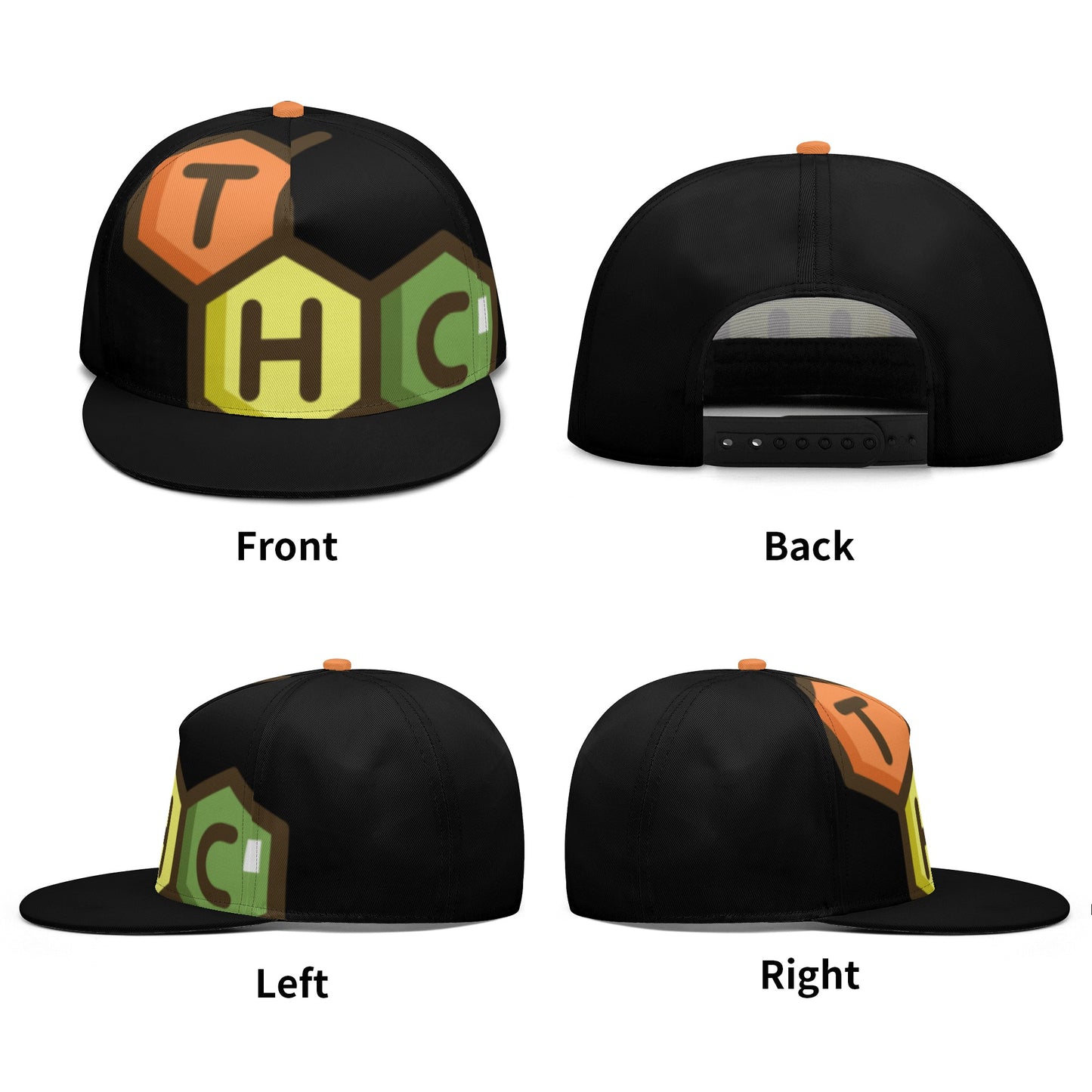 All Over Printing Hip-hop Caps