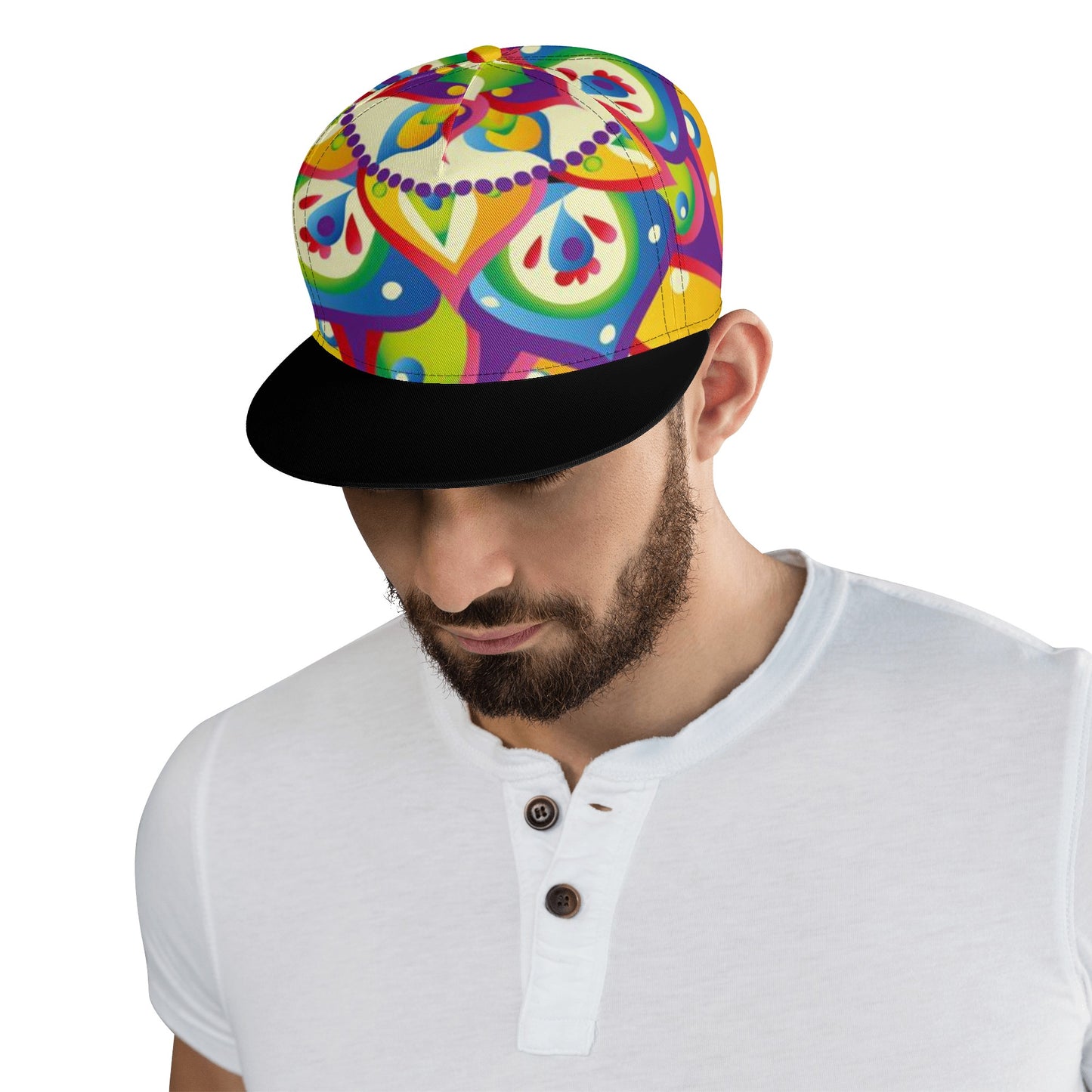 All Over Printing Hip-hop Caps