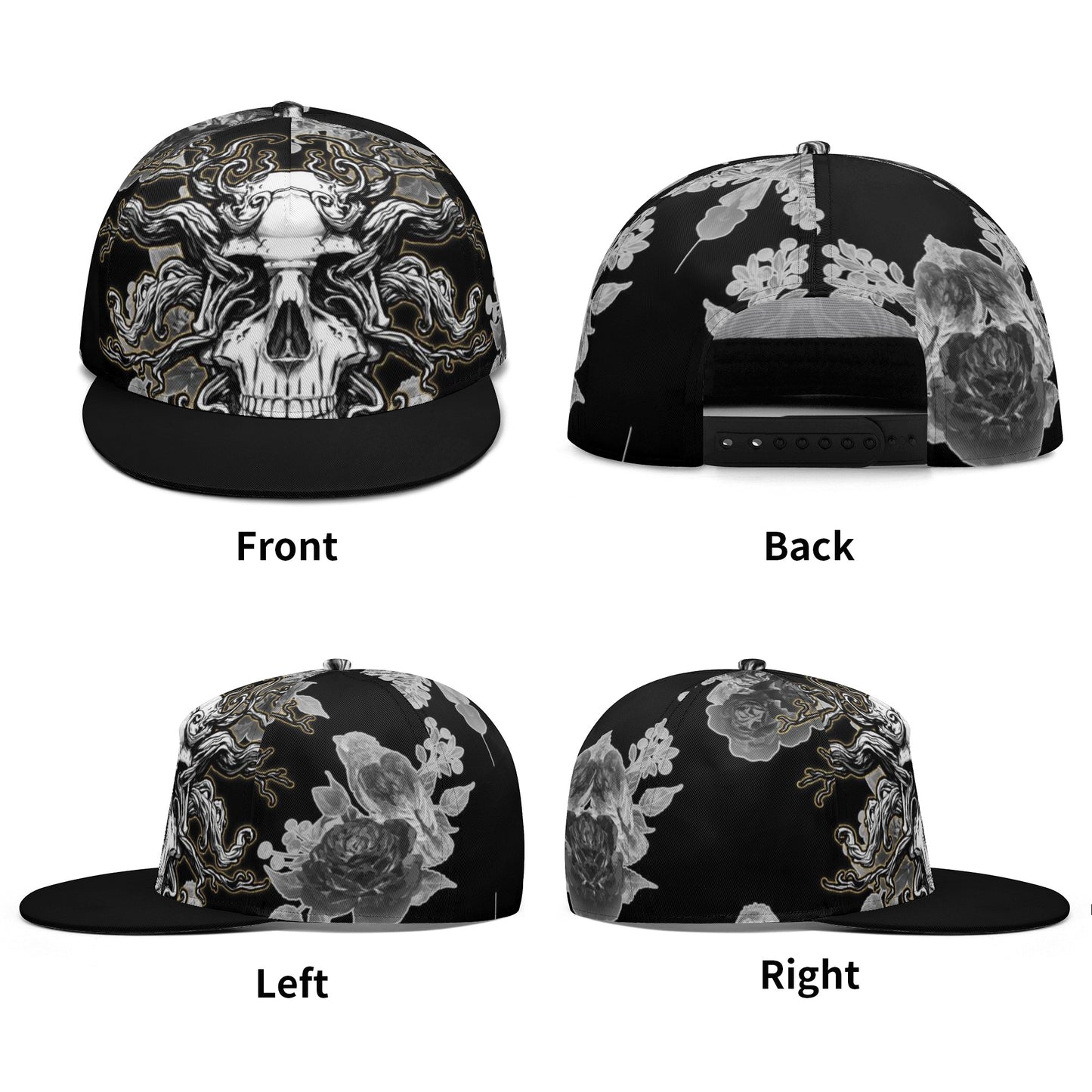 All Over Printing Hip-hop Caps