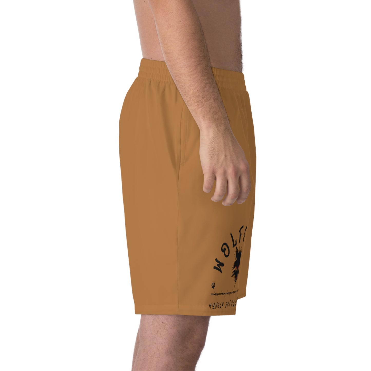 WOLFGANG Men's Elastic Beach Shorts (AOP)