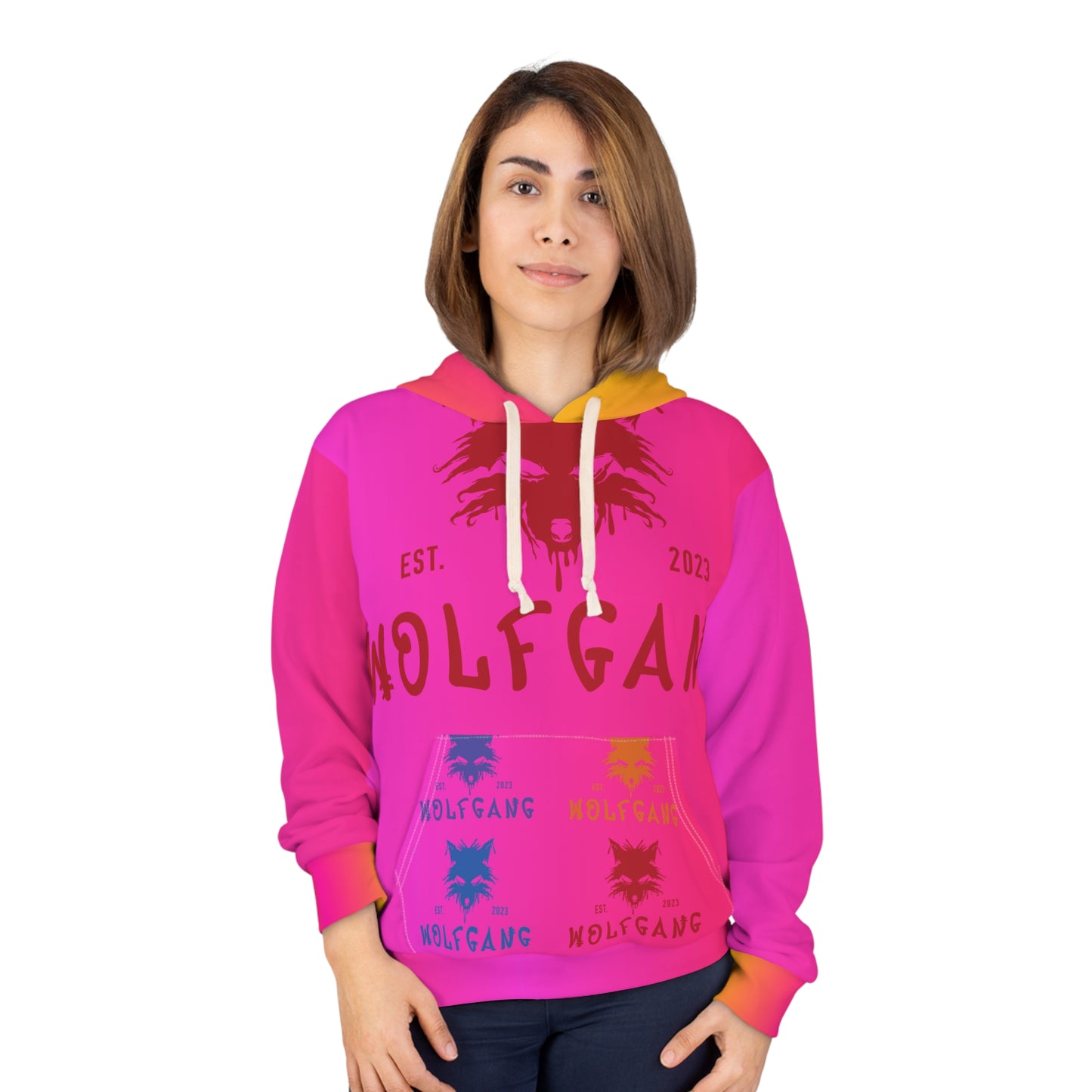 WOLFGANG Unisex Pullover Hoodie (AOP)