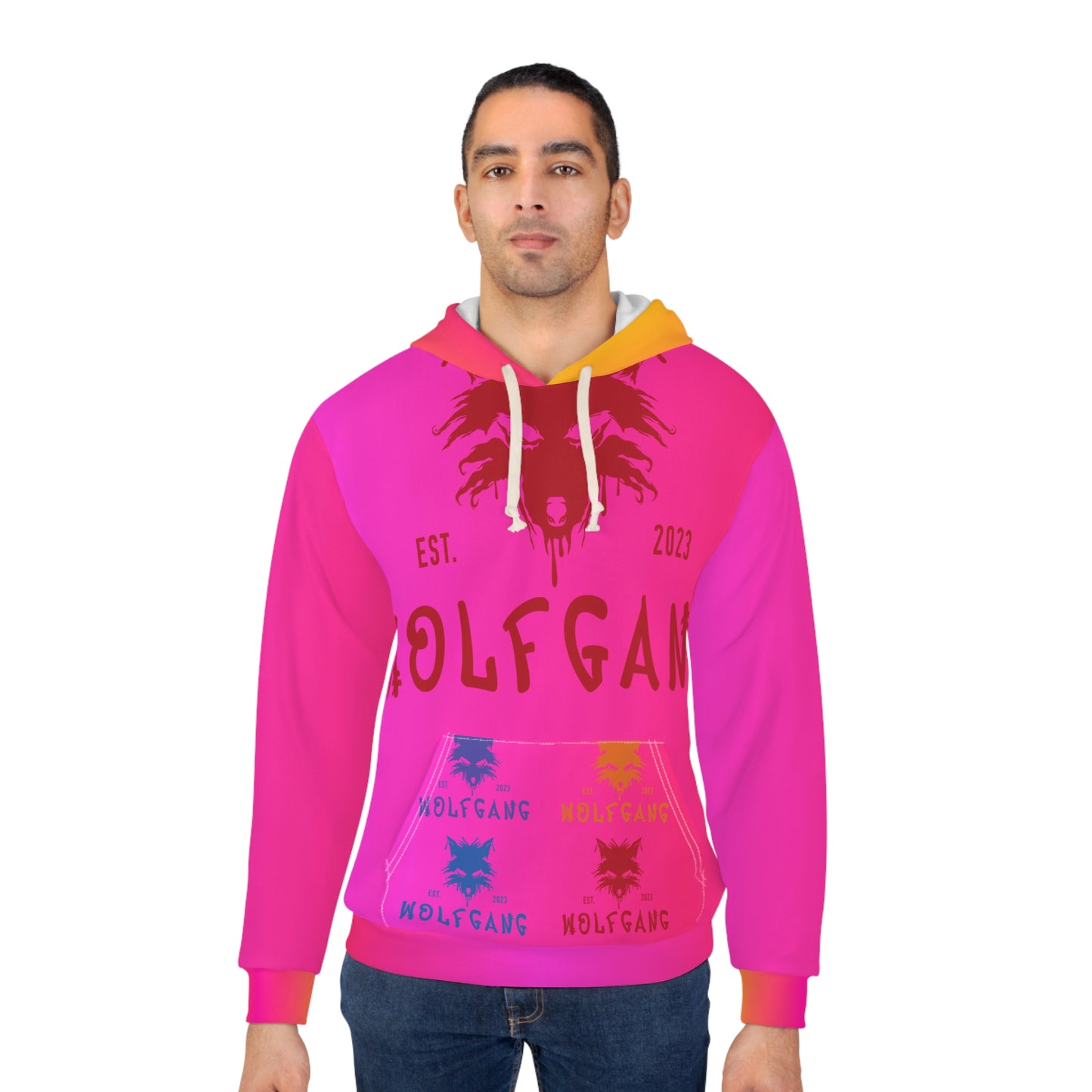 WOLFGANG Unisex Pullover Hoodie (AOP)