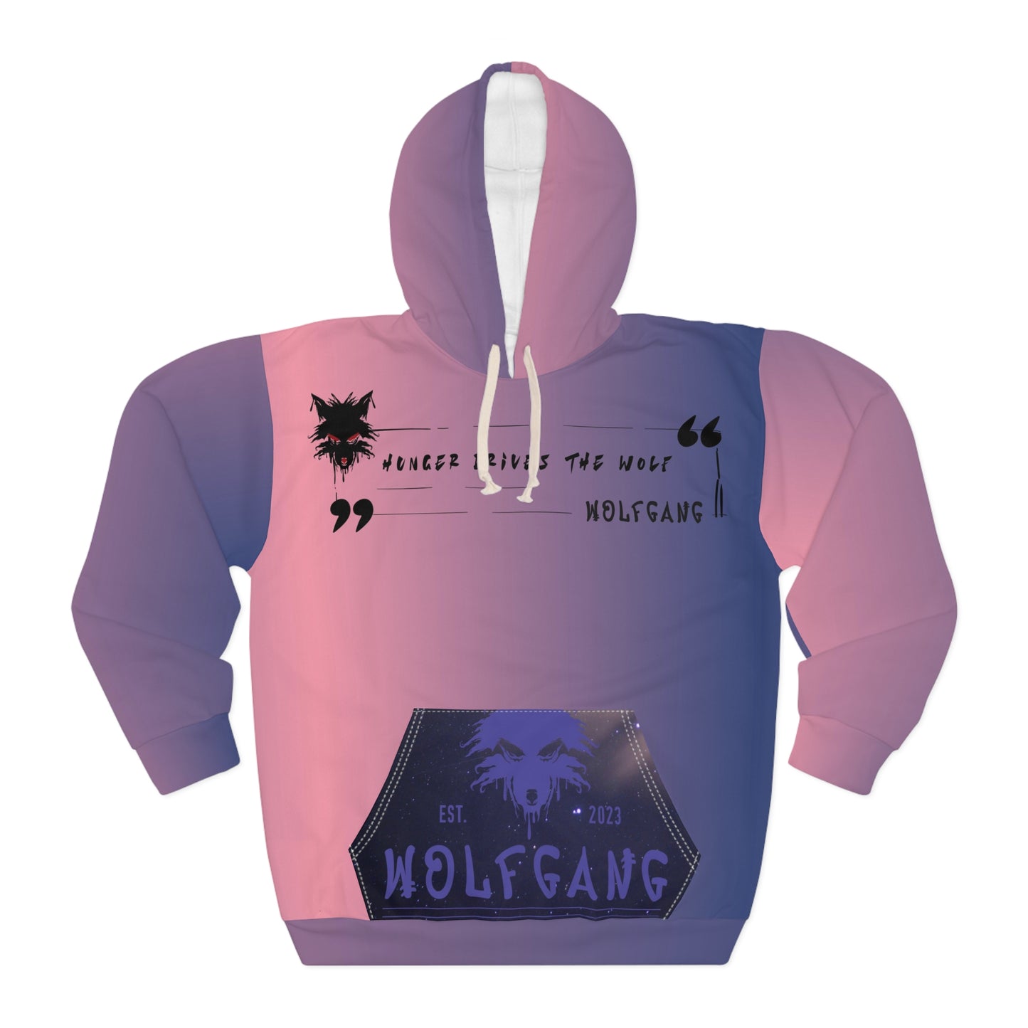 WOLFGANG Unisex Pullover Hoodie (AOP)