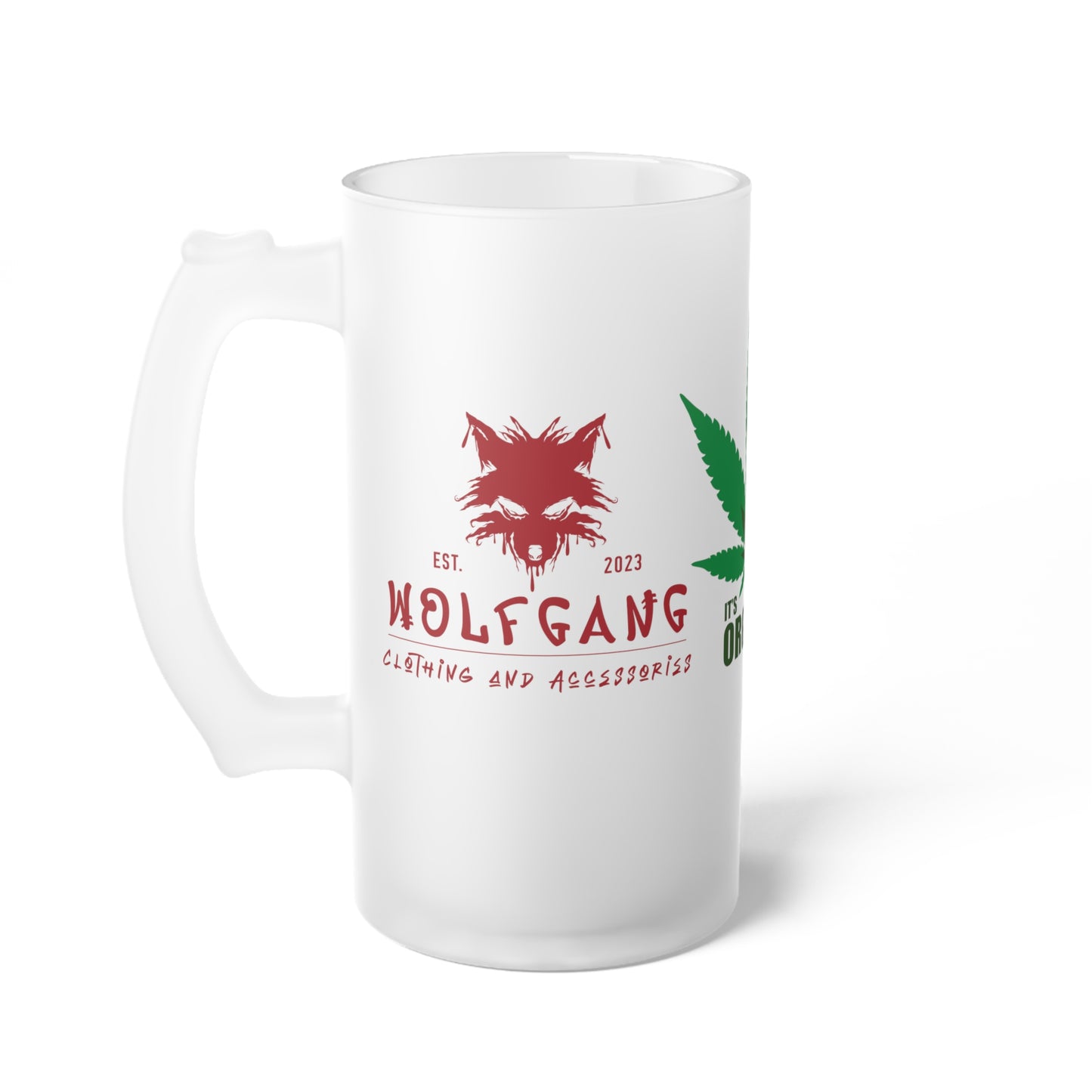 WOLFGANG Frosted Glass Beer Mug