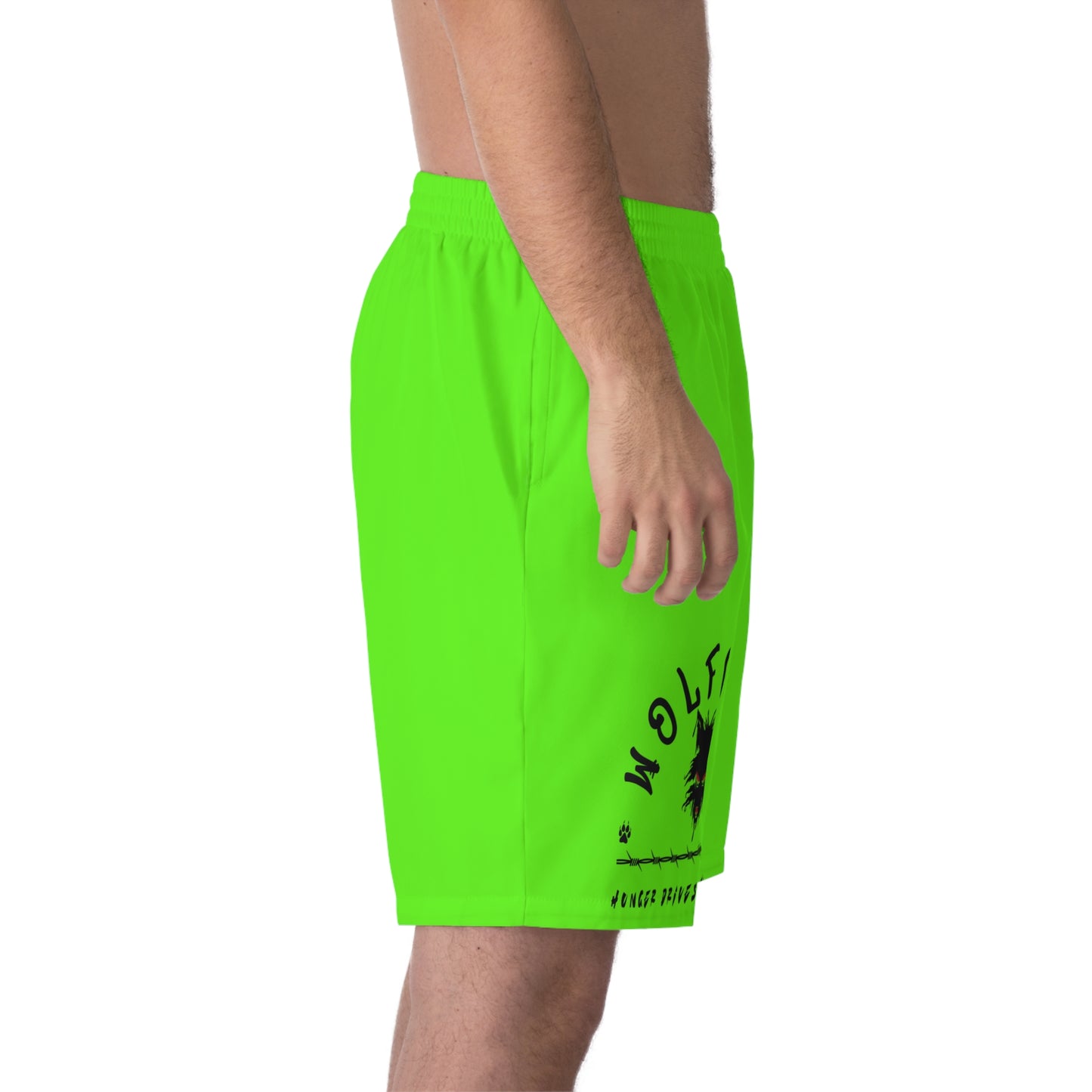 WOLFGANG Men's Elastic Beach Shorts (AOP)