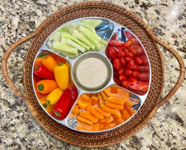 5-Section Snack/Salsa Serving Platter