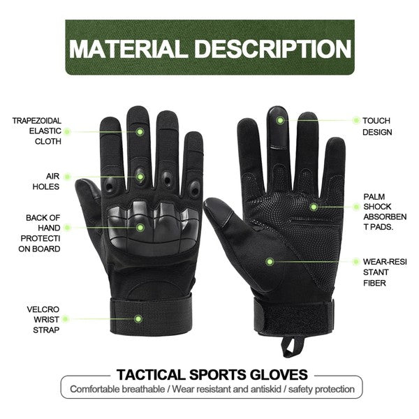 Airsoft Gloves w Touchscreen Fingertip