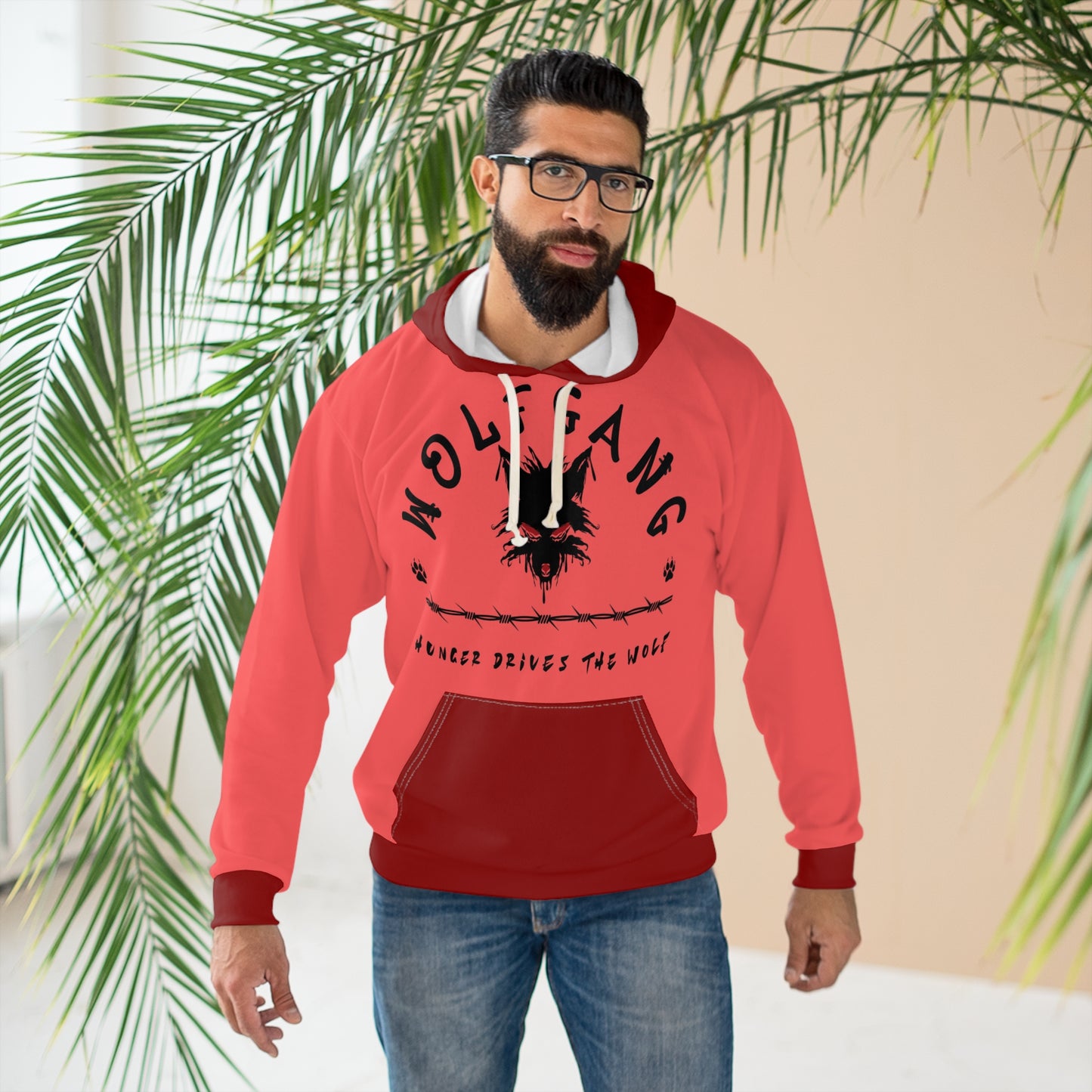 WOLFGANG Unisex Pullover Hoodie (AOP)