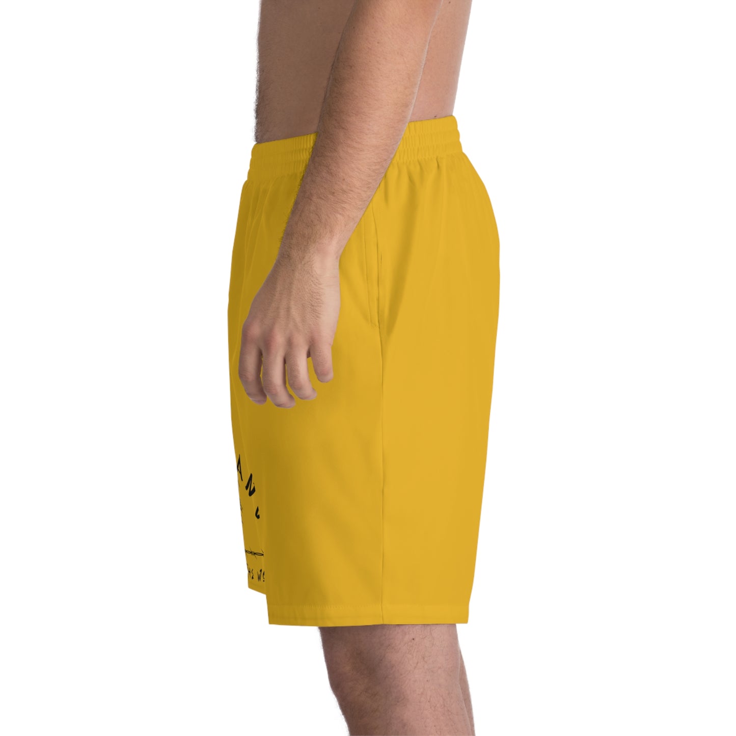 WOLFGANG Men's Elastic Beach Shorts (AOP)