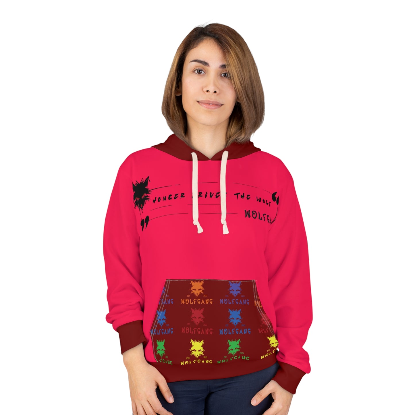 WOLFGANG Unisex Pullover Hoodie (AOP)