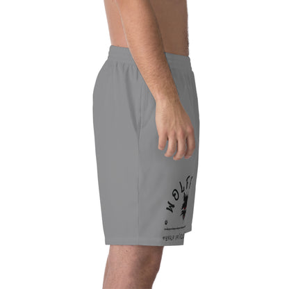 WOLFGANG Men's Elastic Beach Shorts (AOP)