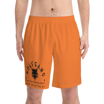 WOLFGANG Men's Elastic Beach Shorts (AOP)