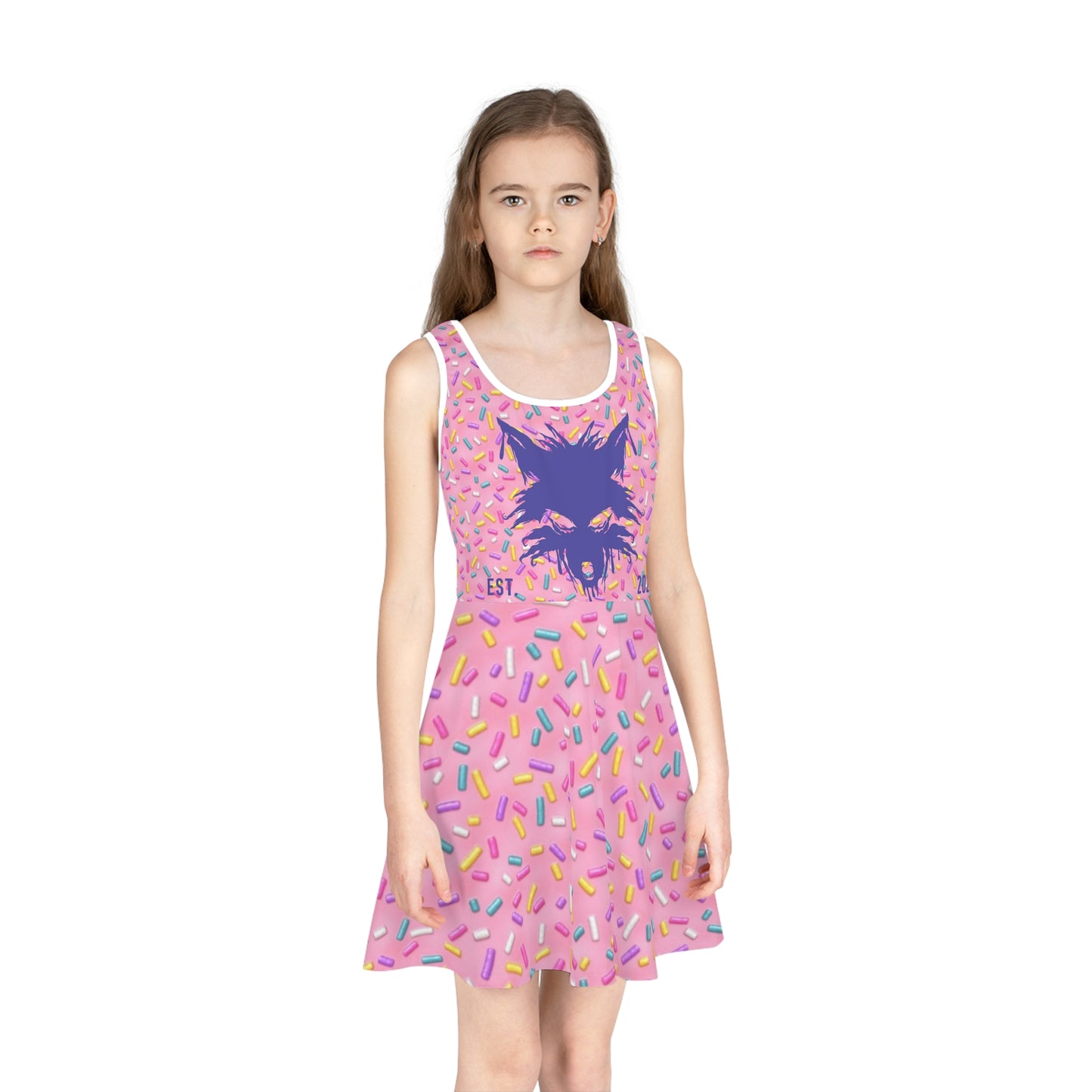 WOLFGANG Girls' Sleeveless (AOP) kids youth