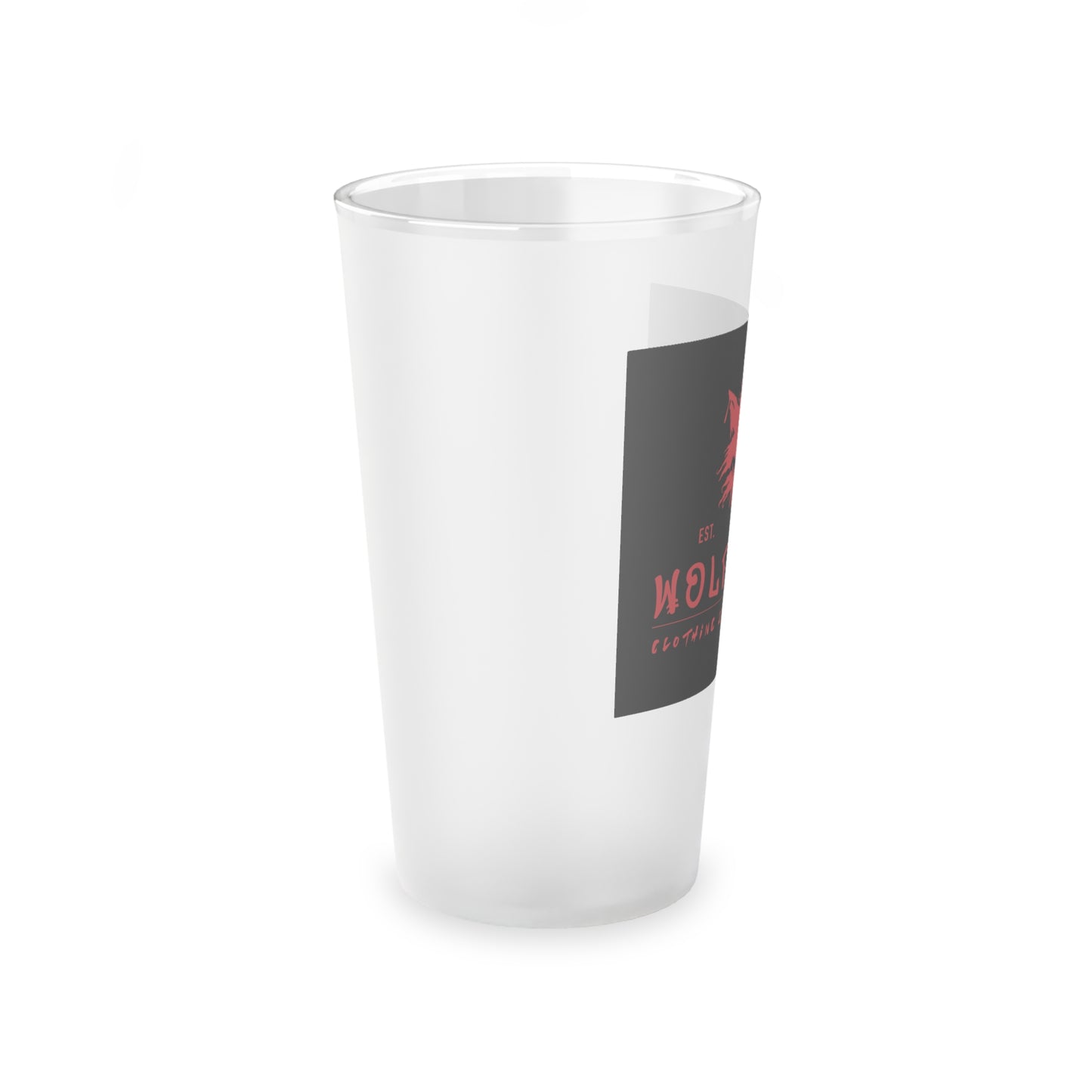 WOLFGANG Frosted Pint Glass, 16oz