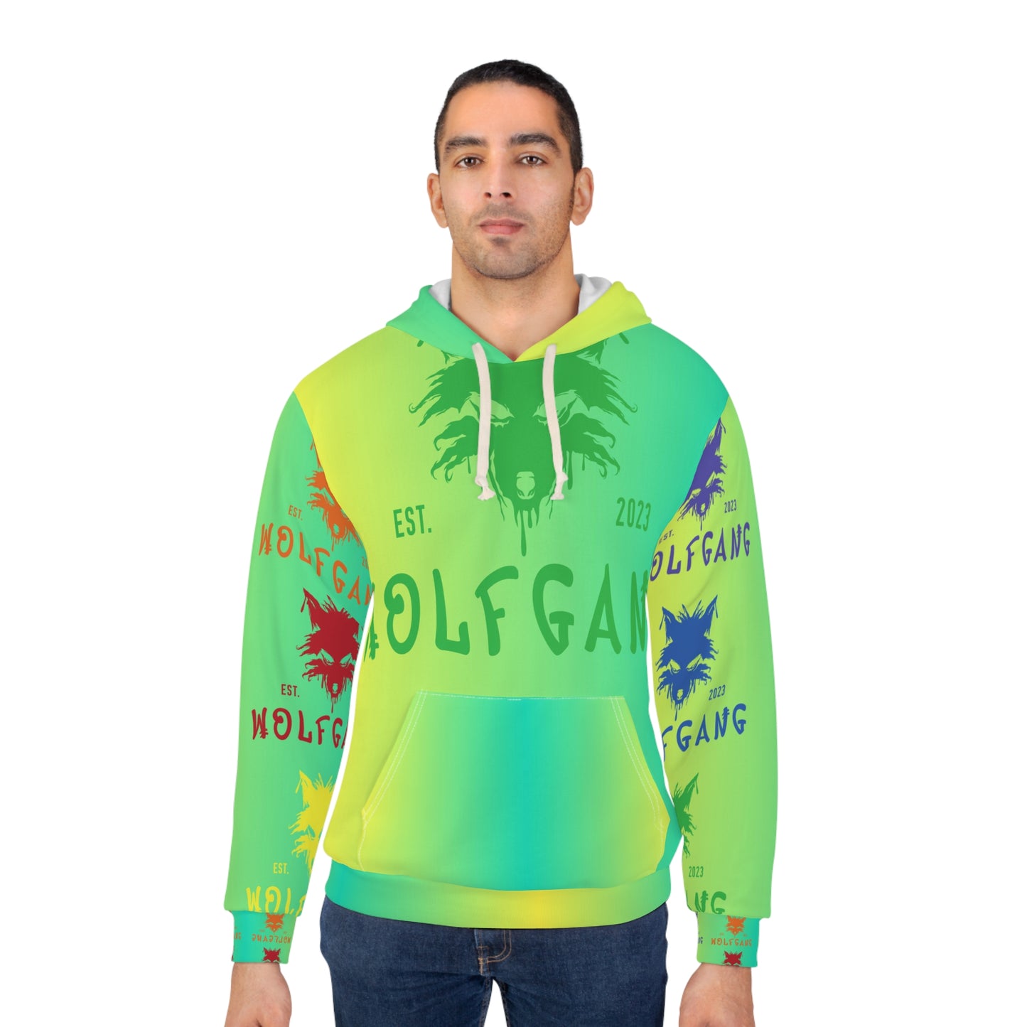 WOLFGANG Unisex Pullover Hoodie (AOP)