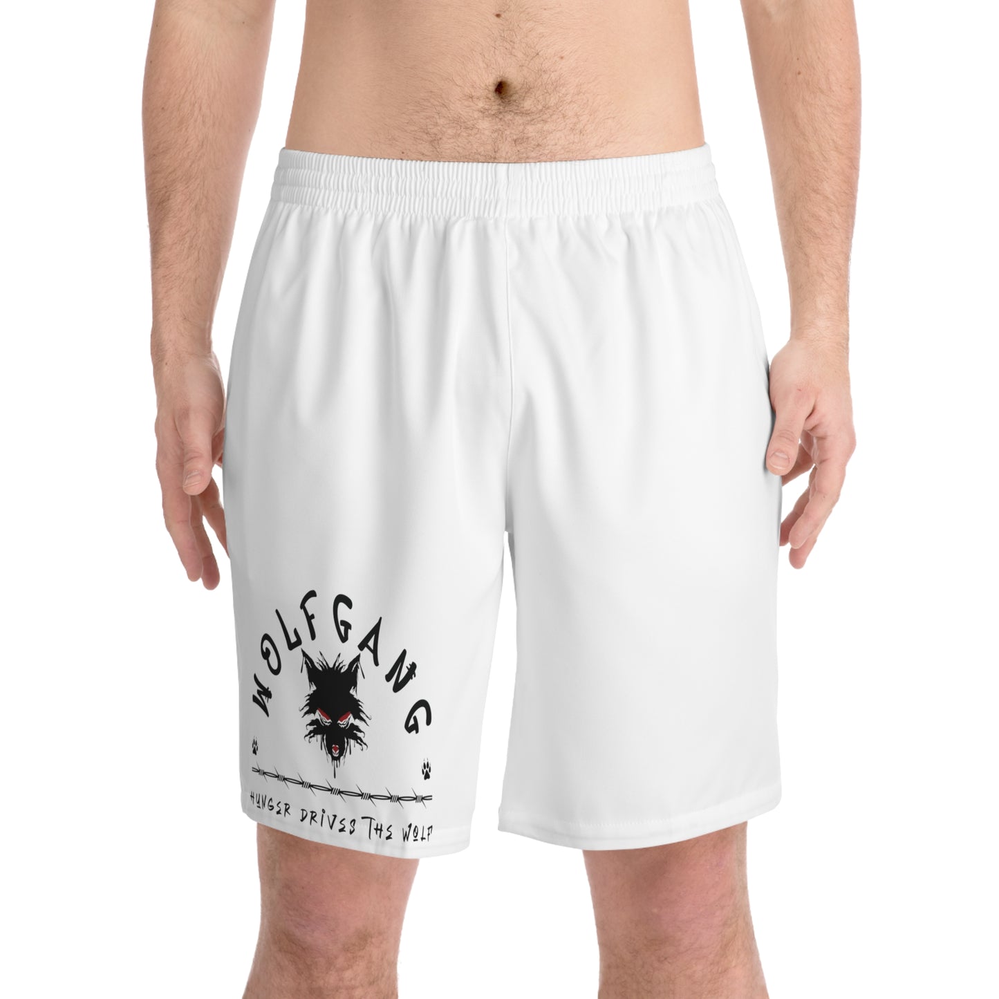 WOLFGANG Men's Elastic Beach Shorts (AOP)