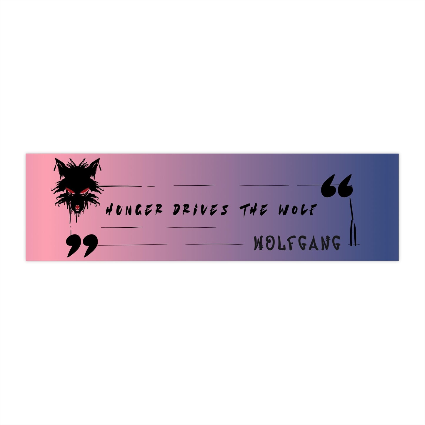 WOLFGANG Bumper Stickers