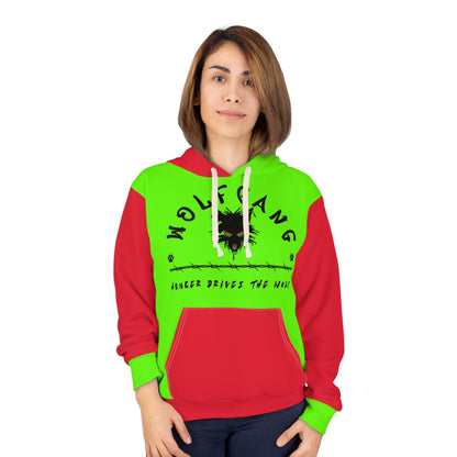 WOLFGANG Unisex Pullover Hoodie (AOP)