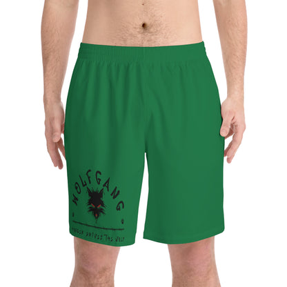 WOLFGANG Men's Elastic Beach Shorts (AOP)