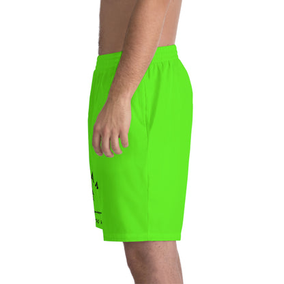 WOLFGANG Men's Elastic Beach Shorts (AOP)