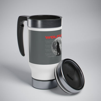 WOLFGANG Stainless Steel Travel Mug with Handle, 14oz