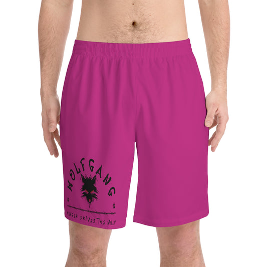 WOLFGANG Men's Elastic Beach Shorts (AOP)