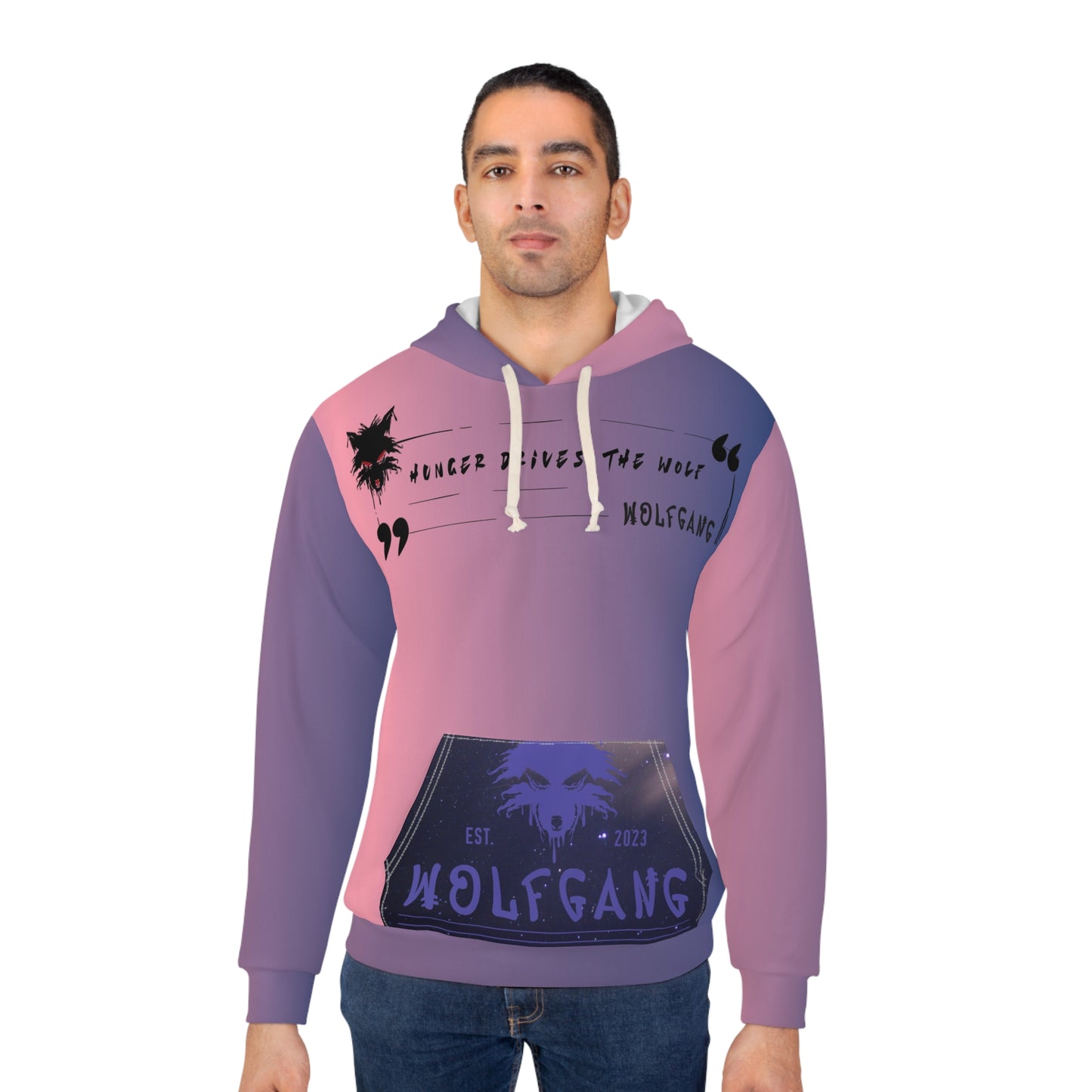 WOLFGANG Unisex Pullover Hoodie (AOP)