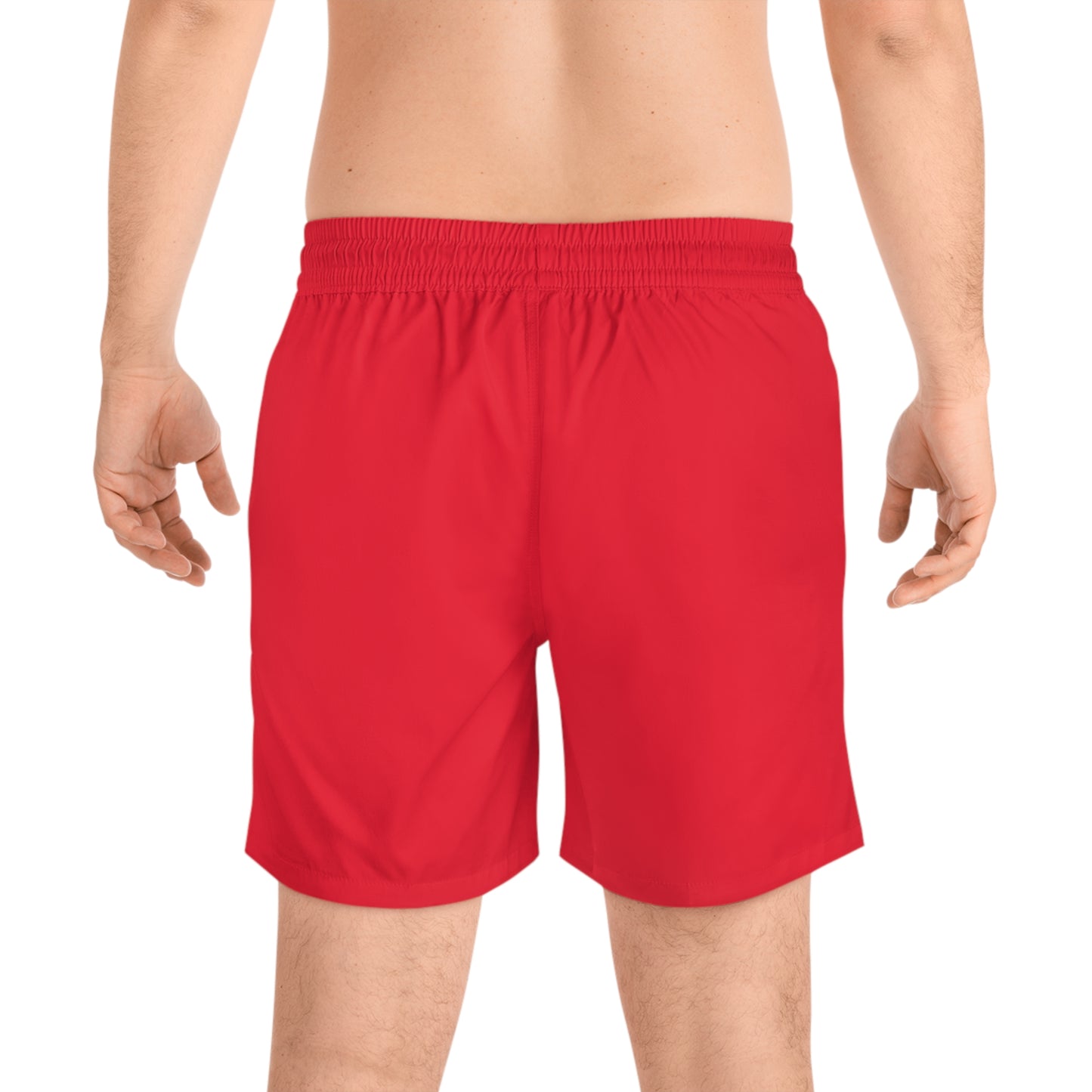 WOLFGANG Men's Mid-Length Swim Shorts (AOP)