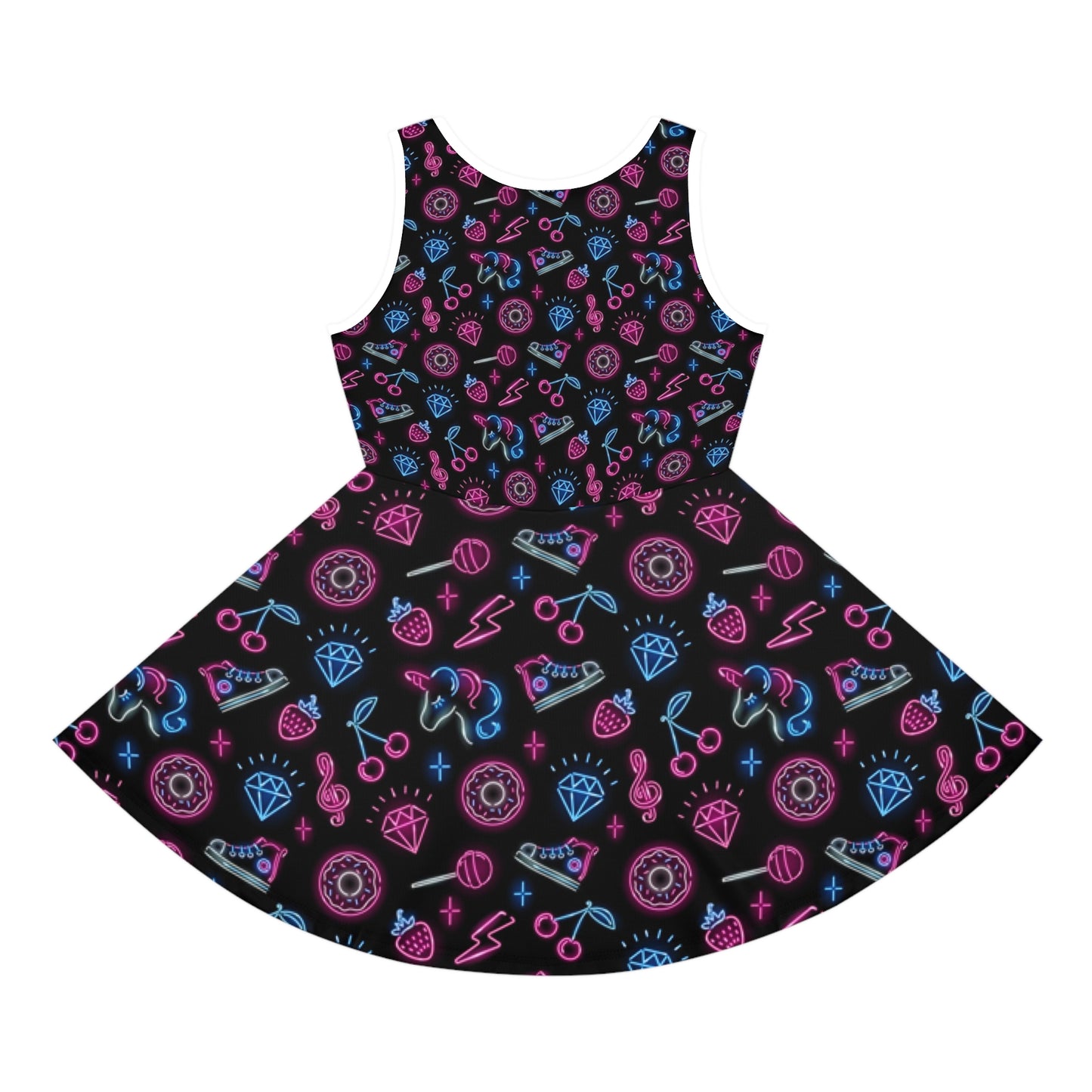 WOLFGANG Girls' Sleeveless  (AOP) kids youth