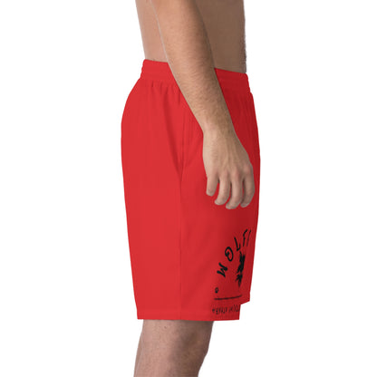 WOLFGANG Men's Elastic Beach Shorts (AOP)