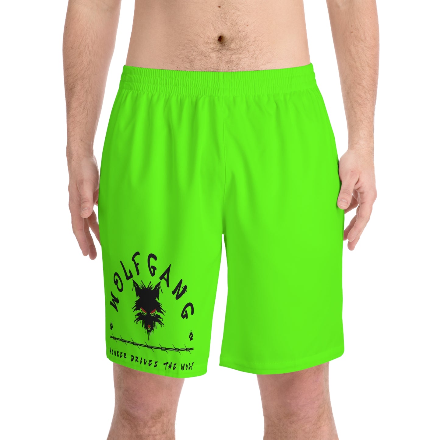 WOLFGANG Men's Elastic Beach Shorts (AOP)