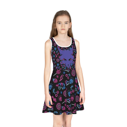 WOLFGANG Girls' Sleeveless  (AOP) kids youth