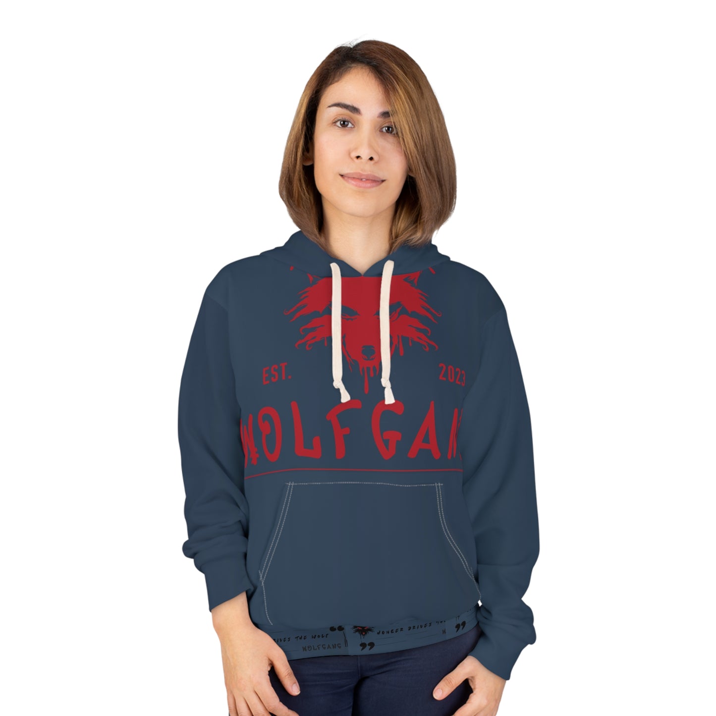 WOLFGANG Unisex Pullover Hoodie (AOP)