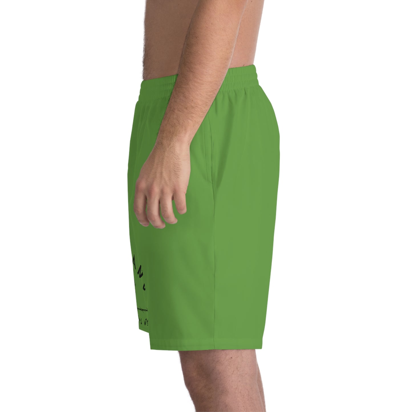 WOLFGANG Men's Elastic Beach Shorts (AOP)