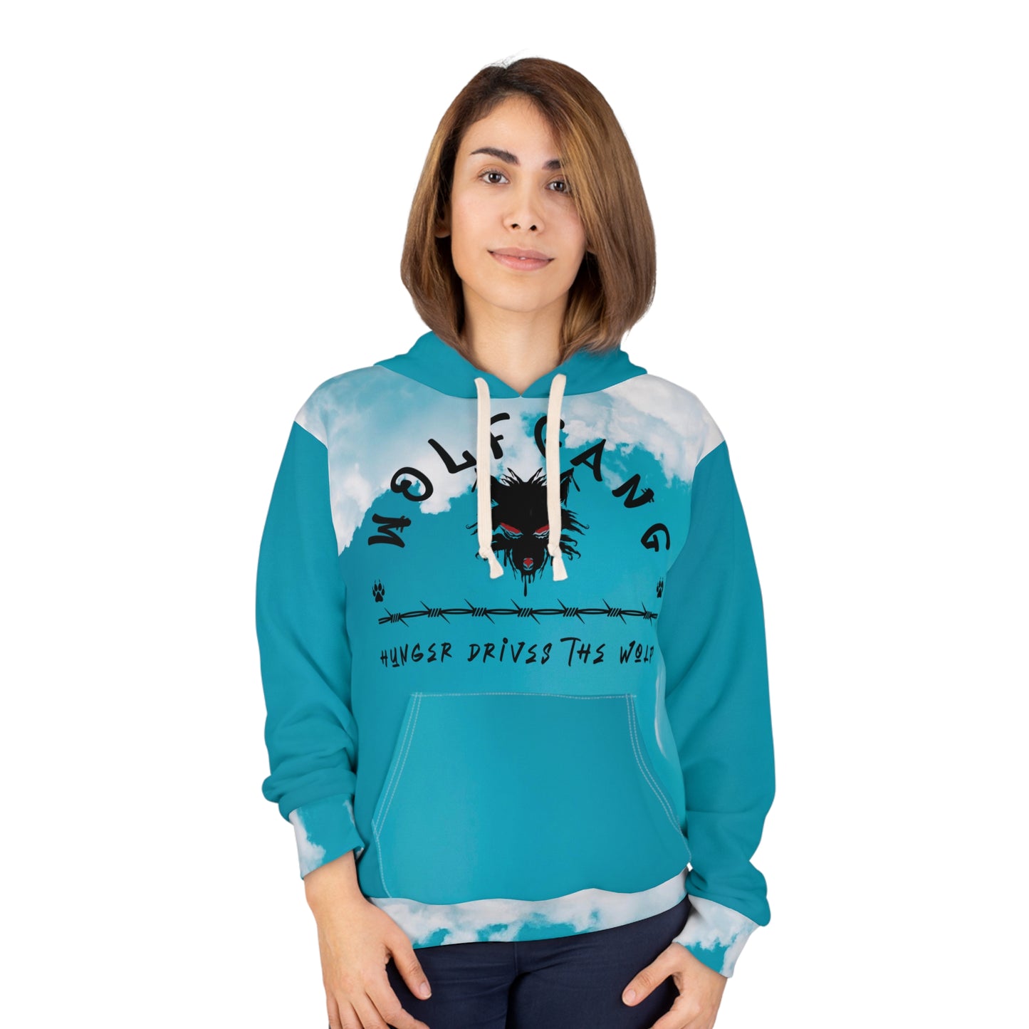 WOLFGANG Unisex Pullover Hoodie (AOP)