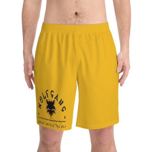 WOLFGANG Men's Elastic Beach Shorts (AOP)