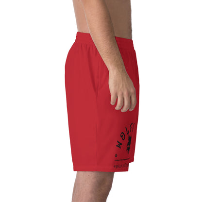 WOLFGANG Men's Elastic Beach Shorts (AOP)