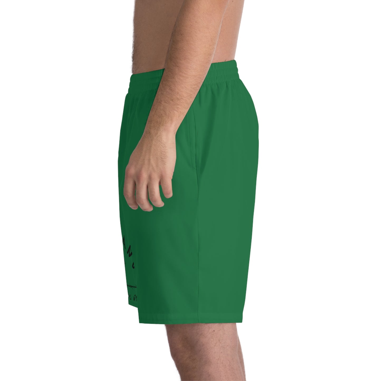 WOLFGANG Men's Elastic Beach Shorts (AOP)