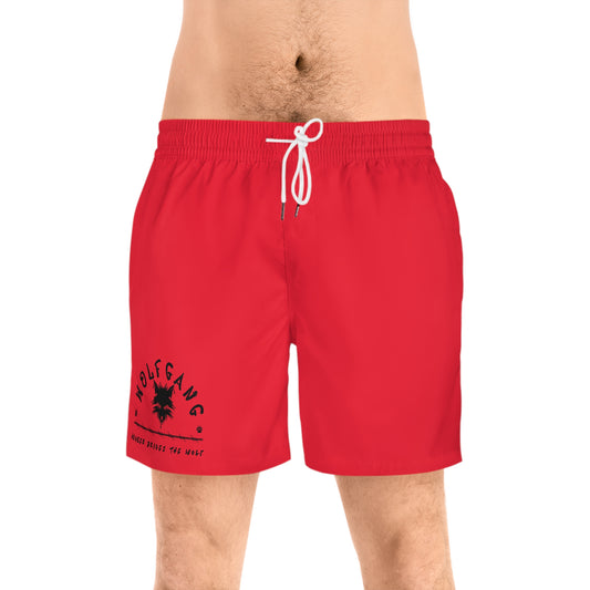 WOLFGANG Men's Mid-Length Swim Shorts (AOP)