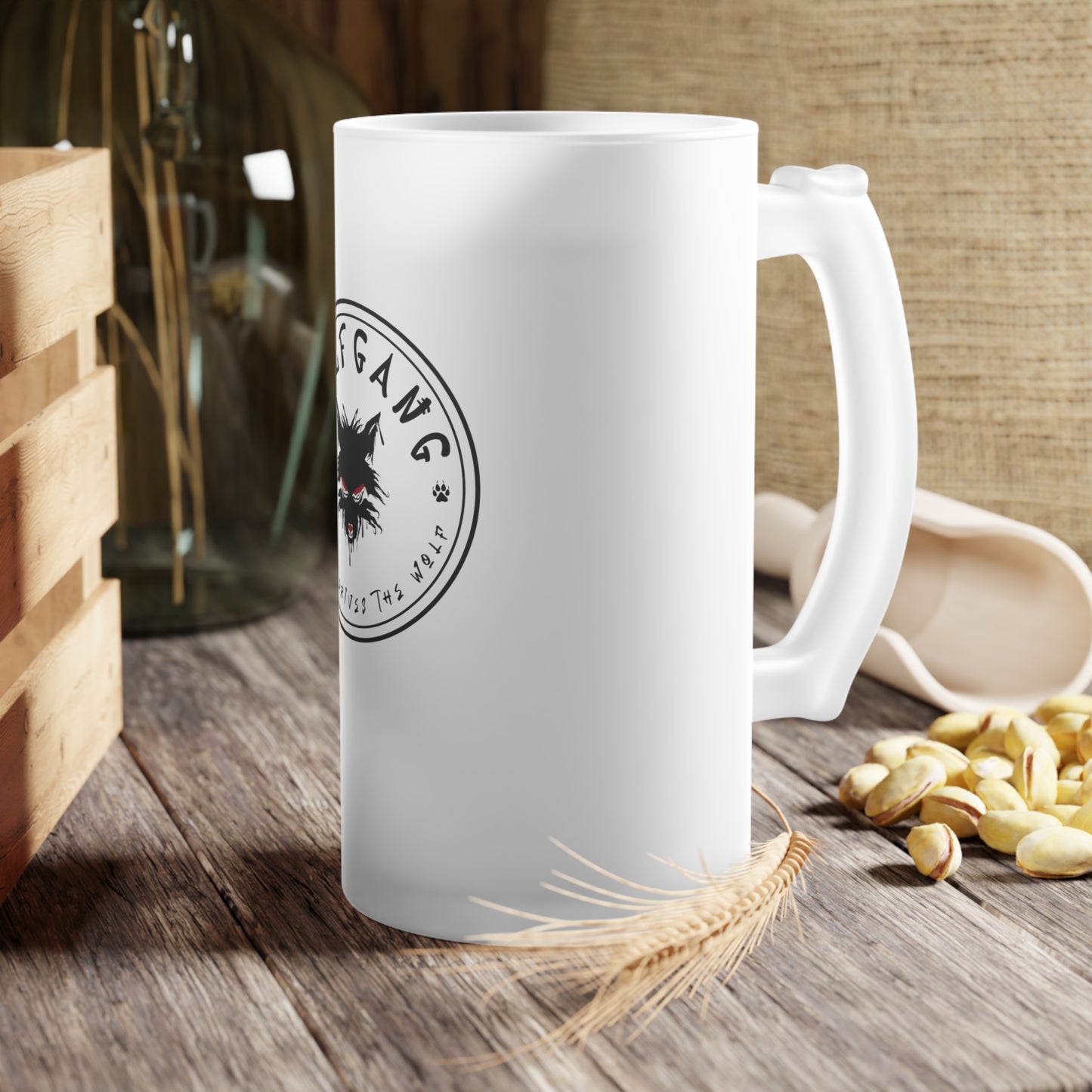 WOLFGANG Frosted Glass Beer Mug