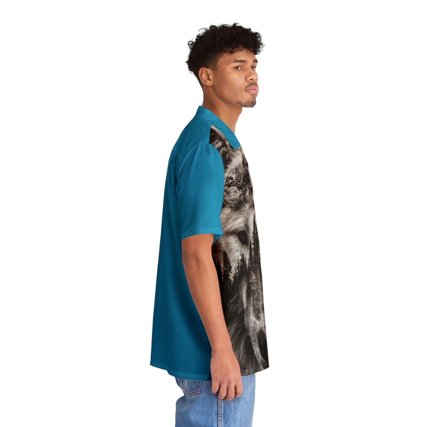 WOLFGANG Men's Hawaiian Shirt (AOP)