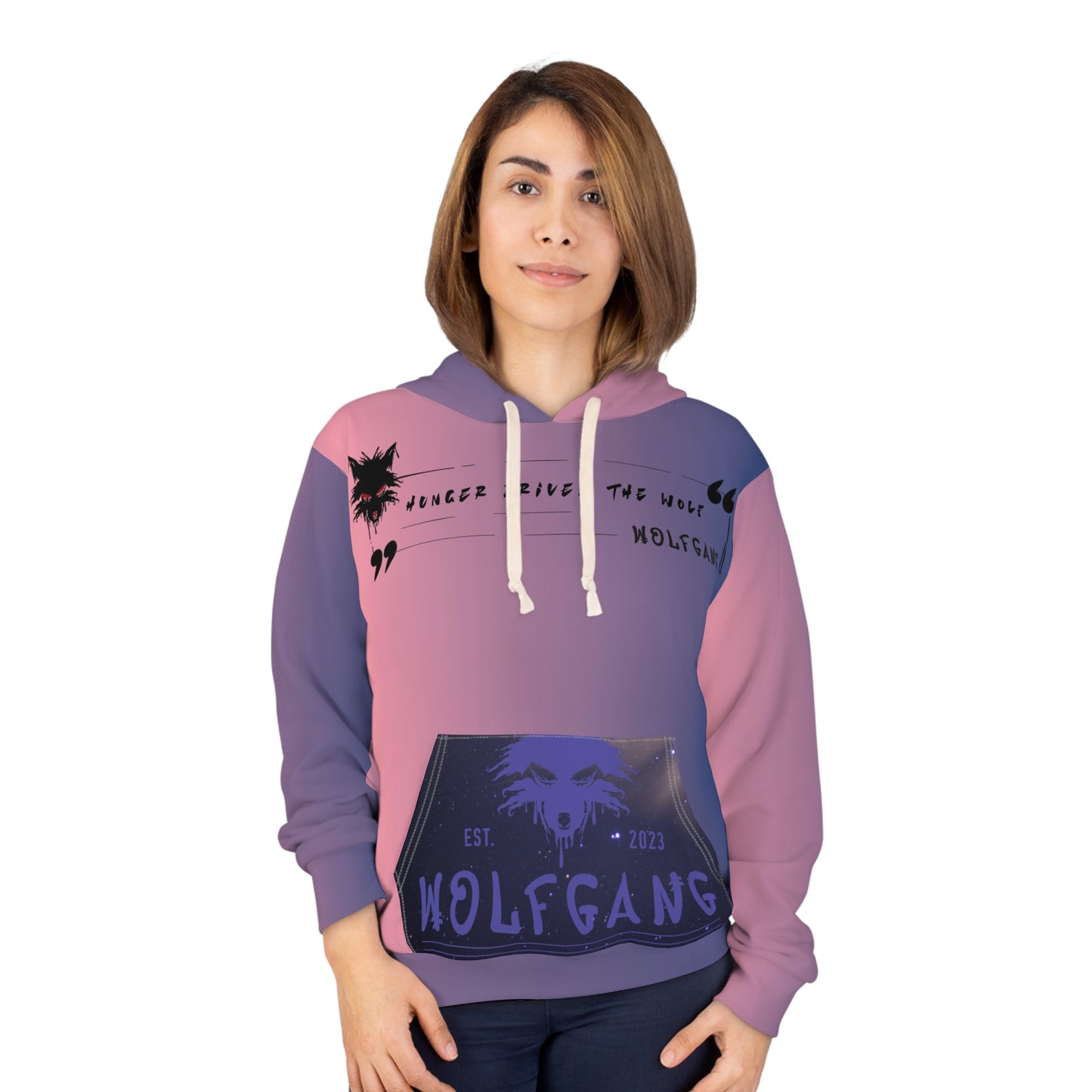 WOLFGANG Unisex Pullover Hoodie (AOP)