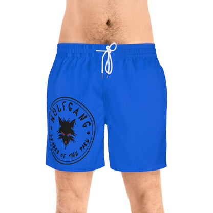 WOLFGANG Men's Mid-Length Swim Shorts (AOP)