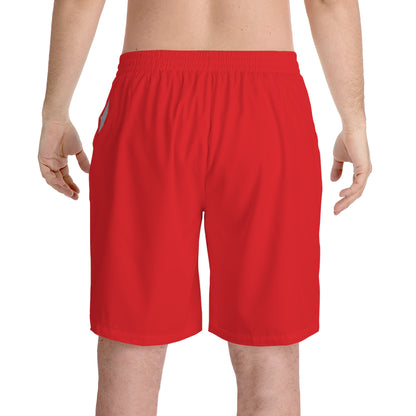 WOLFGANG Men's Elastic Beach Shorts (AOP)