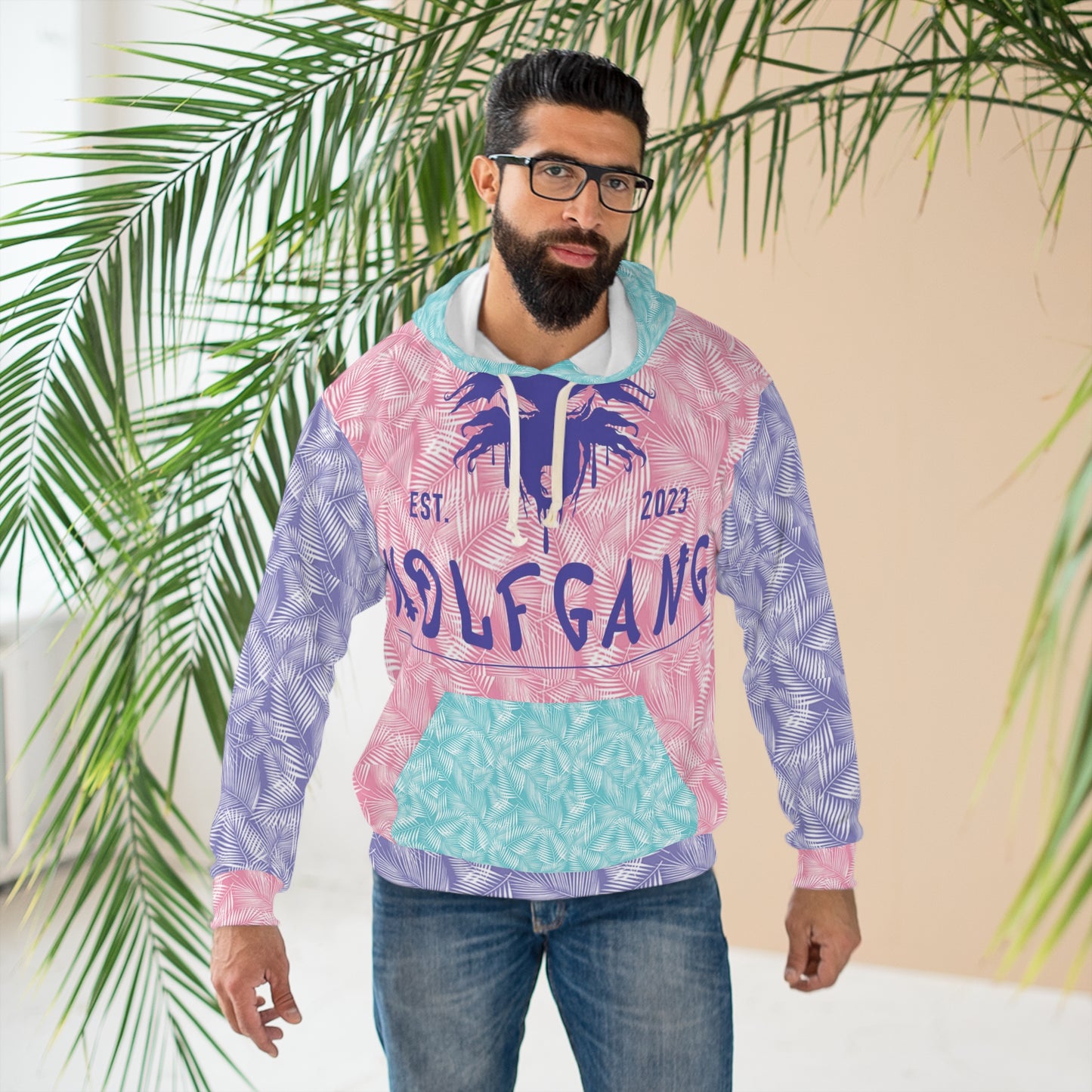 WOLFGANG Unisex Pullover Hoodie (AOP)