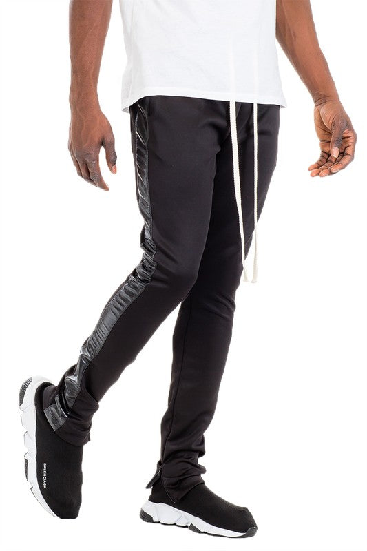 Leather Tape Track Pants MEN'S