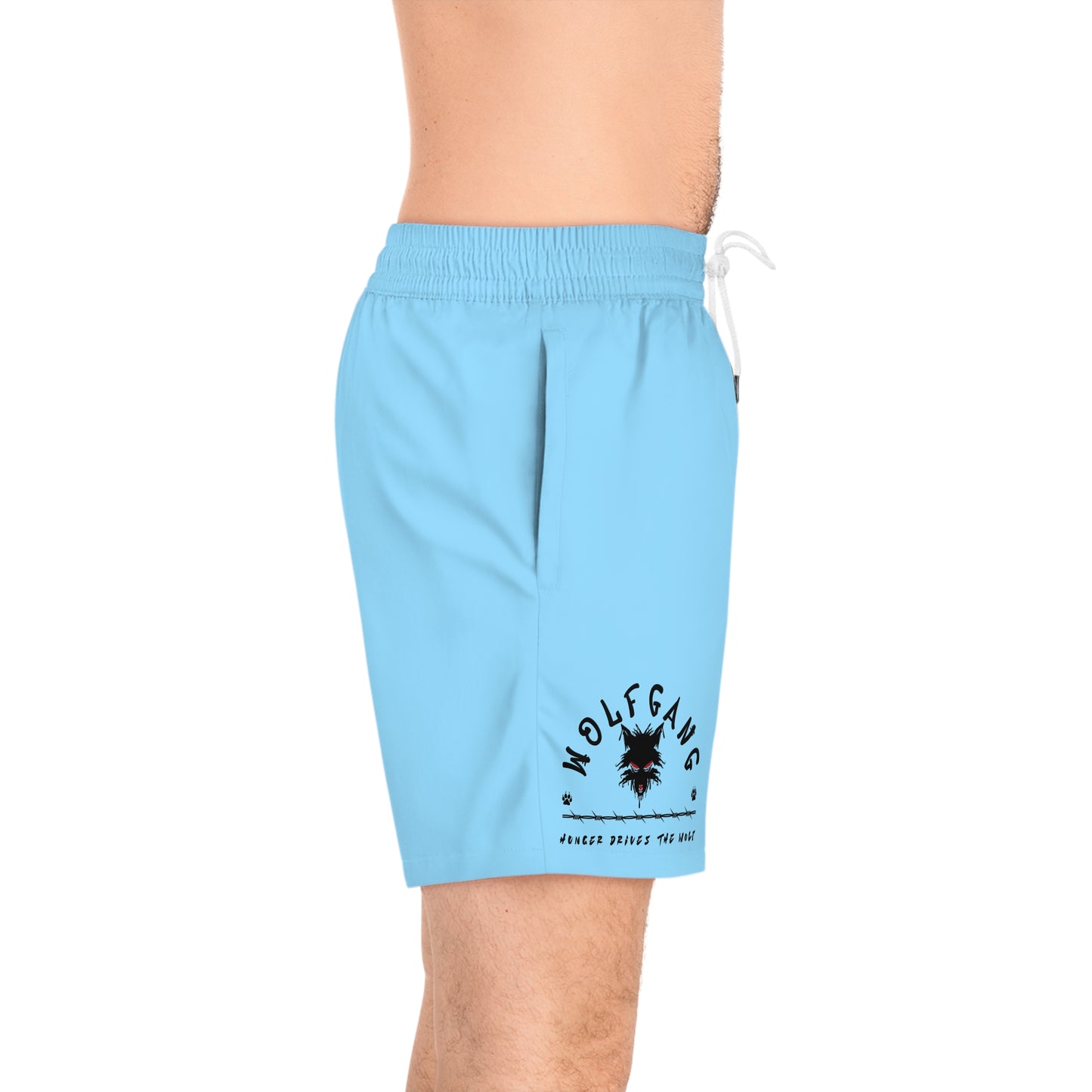 WOLFGANG Men's Mid-Length Swim Shorts (AOP)